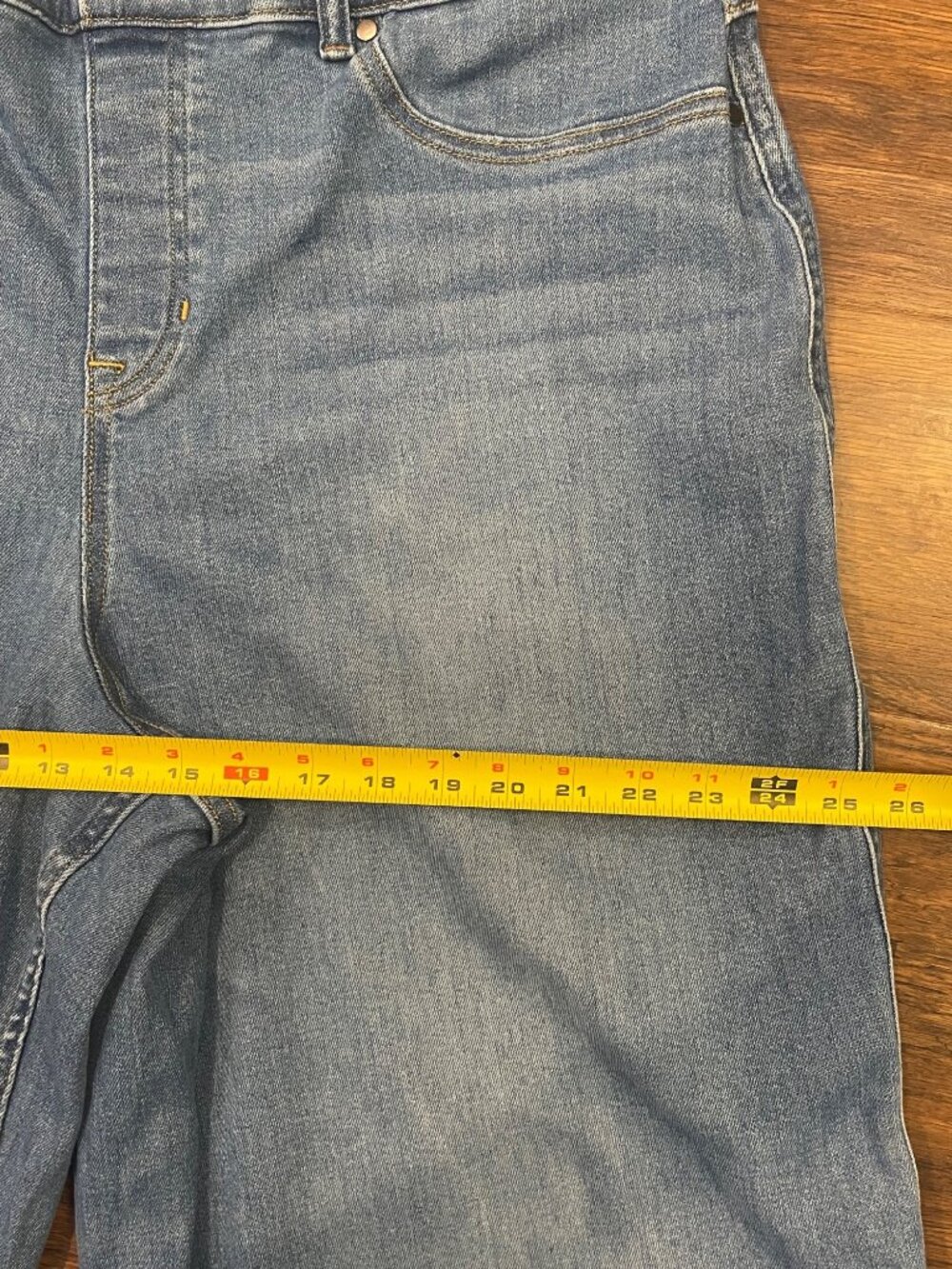 Spanx Jeans Pull On Wide Leg Sz 3X - Picture 7 of 10